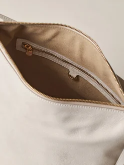 Vedi Tutti|Borse A Spalla<Borbonese PRIVE SECCHIELLO MEDIUM WHITE COTTON