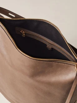 Vedi Tutti|Borse A Spalla<Borbonese PRIVE SECCHIELLO MEDIUM MUD