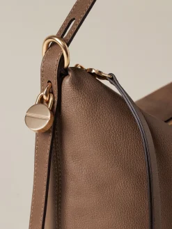 Vedi Tutti|Borse A Spalla<Borbonese PRIVE SECCHIELLO MEDIUM MUD