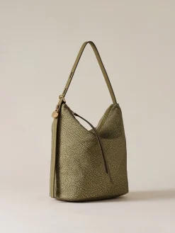 Vedi Tutti|Borse A Spalla<Borbonese PRIVE SECCHIELLO MEDIUM OLIVE