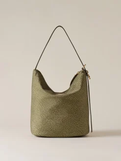 Vedi Tutti|Borse A Spalla<Borbonese PRIVE SECCHIELLO MEDIUM OLIVE