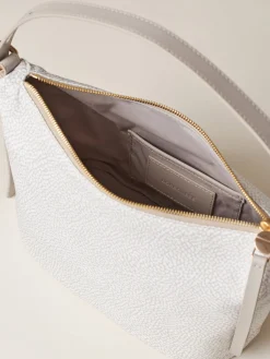 Vedi Tutti|Borse Secchiello<Borbonese PRIVE SECCHIELLO SMALL WHITE COTTON