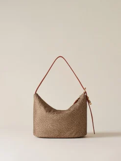 Vedi Tutti|Borse Secchiello<Borbonese PRIVE SECCHIELLO SMALL BEIGE/RED PAPAYA