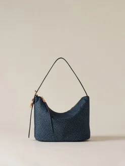Vedi Tutti|Borse Secchiello<Borbonese PRIVE SECCHIELLO SMALL BLU LAPIS