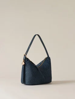 Vedi Tutti|Borse Secchiello<Borbonese PRIVE SECCHIELLO SMALL BLU LAPIS