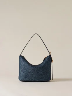 Vedi Tutti|Borse Secchiello<Borbonese PRIVE SECCHIELLO SMALL BLU LAPIS