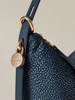 Vedi Tutti|Borse Secchiello<Borbonese PRIVE SECCHIELLO SMALL BLU LAPIS