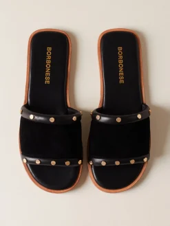 Vedi Tutti|Scarpe<Borbonese SANDALO FLAT NERO