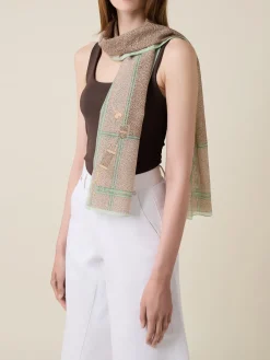 Vedi Tutti|Tessili<Borbonese SCIARPA 40 X 40 SABBIA/BEIGE