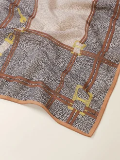 Vedi Tutti|Tessili<Borbonese SCIARPA 40 X 40 OP NATURALE/SABBIA
