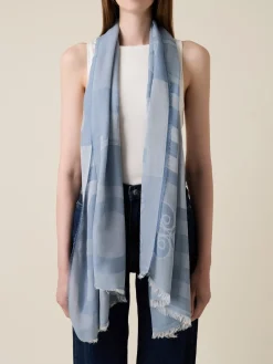 Vedi Tutti|Tessili<Borbonese STOLA AZZURRO