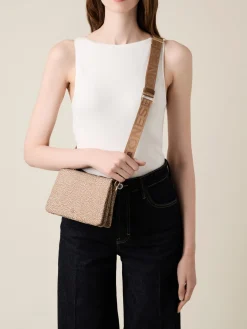 Vedi Tutti|Vedi Tutti<Borbonese TRACOLLA MINI BEIGE/MARRONE