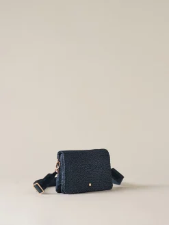 Vedi Tutti|Vedi Tutti<Borbonese TRACOLLA MINI BLU LAPIS