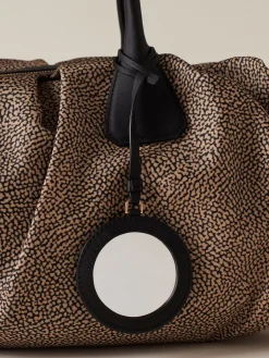 Vedi Tutti|Vis A Vis<Borbonese VIS A VIS BAULETTO LARGE OP NATURALE/NERO