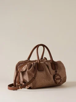 Vedi Tutti|Vis A Vis<Borbonese VIS A VIS BAULETTO LARGE BEIGE/MARRONE
