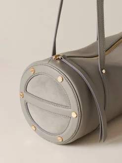 Vedi Tutti|Borse A Spalla<Borbonese VIS A VIS BAULETTO MEDIUM SILVER SCREEN