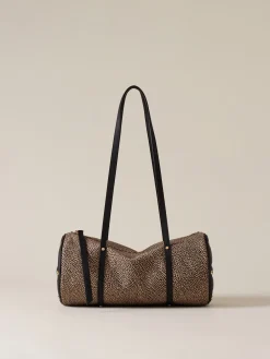 Vedi Tutti|Borse A Spalla<Borbonese VIS A VIS BAULETTO MEDIUM OP NATURALE/NERO
