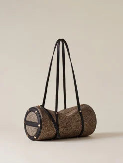 Vedi Tutti|Borse A Spalla<Borbonese VIS A VIS BAULETTO MEDIUM OP NATURALE/NERO