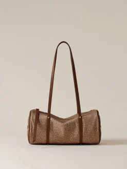 Vedi Tutti|Borse A Spalla<Borbonese VIS A VIS BAULETTO MEDIUM BEIGE/MARRONE