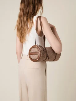 Vedi Tutti|Borse A Spalla<Borbonese VIS A VIS BAULETTO MEDIUM BEIGE/MARRONE
