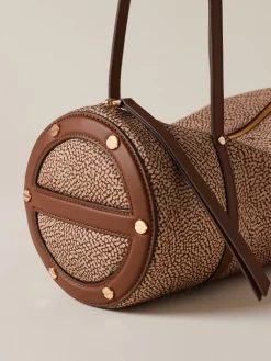 Vedi Tutti|Borse A Spalla<Borbonese VIS A VIS BAULETTO MEDIUM BEIGE/MARRONE