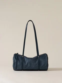 Vedi Tutti|Borse A Spalla<Borbonese VIS A VIS BAULETTO MEDIUM BLU LAPIS