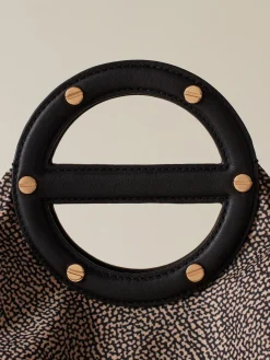 Vedi Tutti|Vis A Vis<Borbonese VIS A VIS BAULETTO MEDIUM OP NATURALE/NERO