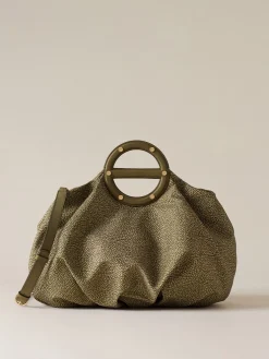 Vedi Tutti|Vis A Vis<Borbonese VIS A VIS BAULETTO MEDIUM OLIVE