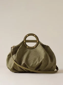 Vedi Tutti|Vis A Vis<Borbonese VIS A VIS BAULETTO MEDIUM OLIVE