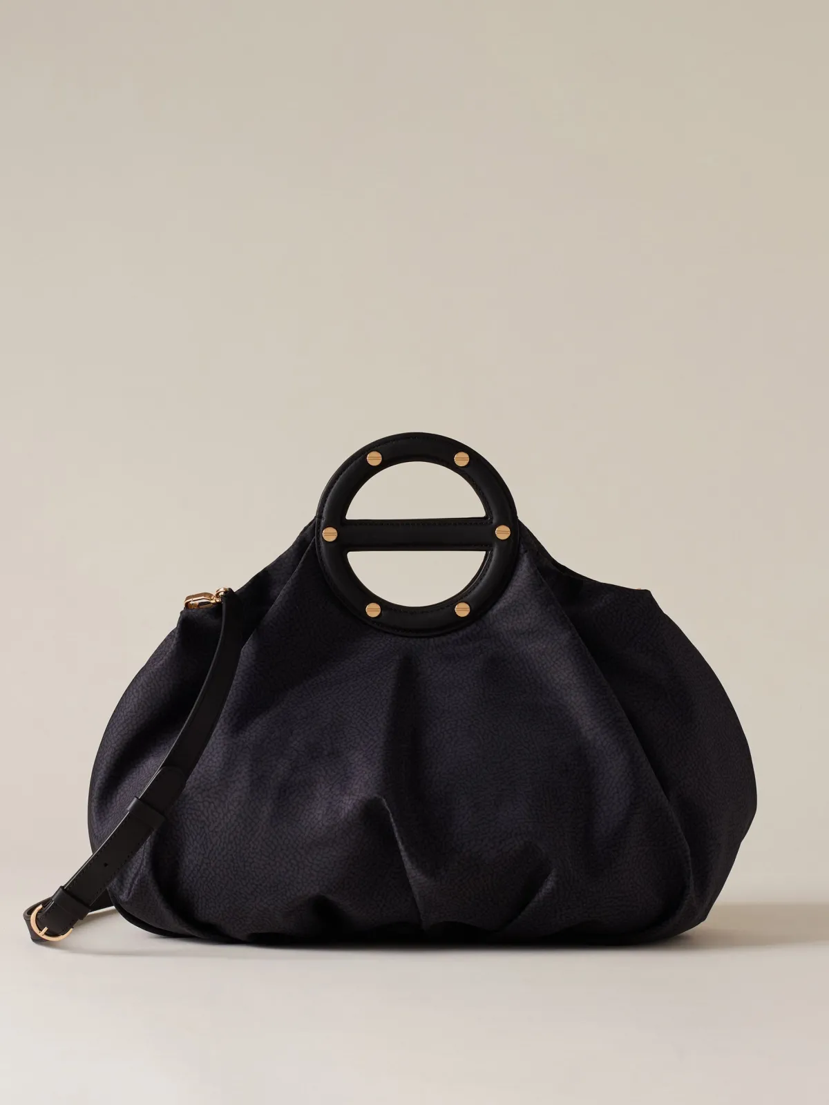 Vedi Tutti|Vis A Vis<Borbonese VIS A VIS BAULETTO MEDIUM DARK BLACK