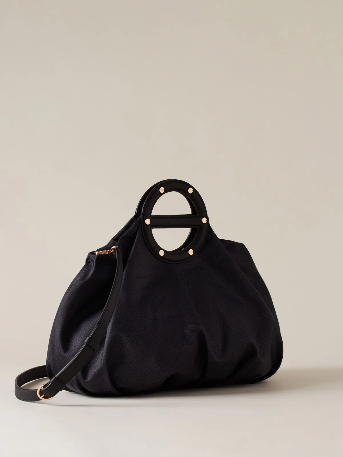 Vedi Tutti|Vis A Vis<Borbonese VIS A VIS BAULETTO MEDIUM DARK BLACK