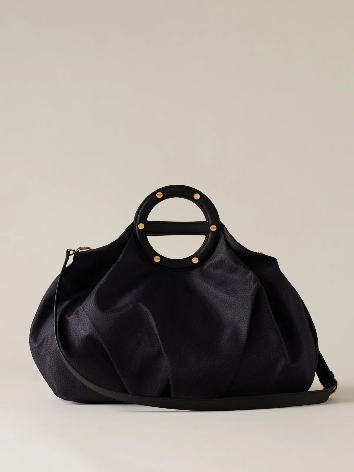 Vedi Tutti|Vis A Vis<Borbonese VIS A VIS BAULETTO MEDIUM DARK BLACK