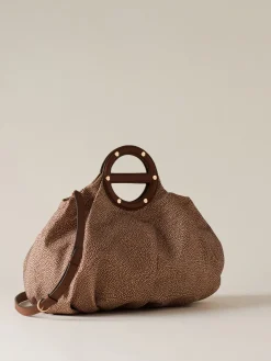 Vedi Tutti|Vis A Vis<Borbonese VIS A VIS BAULETTO MEDIUM BEIGE/MARRONE