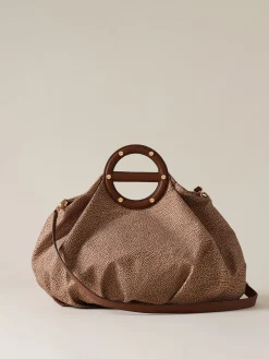 Vedi Tutti|Vis A Vis<Borbonese VIS A VIS BAULETTO MEDIUM BEIGE/MARRONE