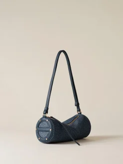 Vedi Tutti|Borse A Tracolla<Borbonese VIS A VIS BAULETTO SMALL BLU LAPIS
