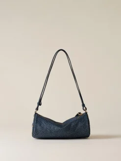 Vedi Tutti|Borse A Tracolla<Borbonese VIS A VIS BAULETTO SMALL BLU LAPIS