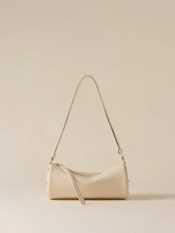 Vedi Tutti|Borse A Tracolla<Borbonese VIS A VIS BAULETTO SMALL WHITE COTTON