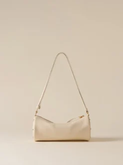Vedi Tutti|Borse A Tracolla<Borbonese VIS A VIS BAULETTO SMALL WHITE COTTON