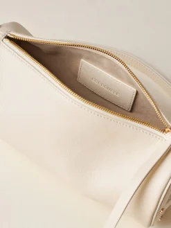 Vedi Tutti|Borse A Tracolla<Borbonese VIS A VIS BAULETTO SMALL WHITE COTTON