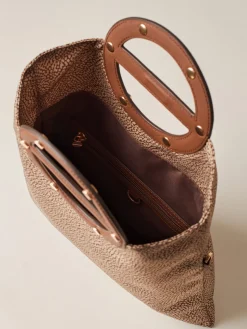 Vedi Tutti|Vis A Vis<Borbonese VIS A VIS TRACOLLA SMALL BEIGE/MARRONE
