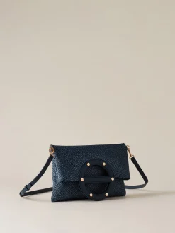 Vedi Tutti|Vis A Vis<Borbonese VIS A VIS TRACOLLA SMALL BLU LAPIS