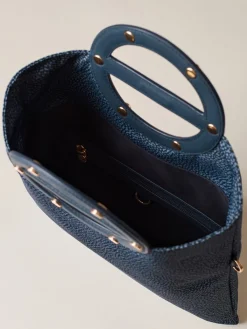 Vedi Tutti|Vis A Vis<Borbonese VIS A VIS TRACOLLA SMALL BLU LAPIS