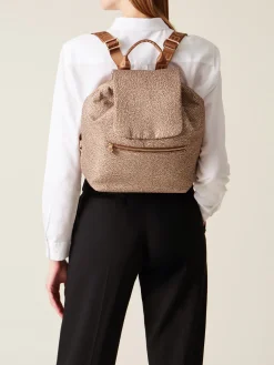 Vedi Tutti|Zaini<Borbonese ZAINO ECO LINE MEDIUM BEIGE/MARRONE