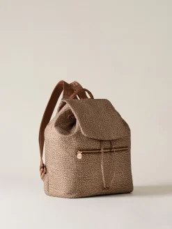 Vedi Tutti|Zaini<Borbonese ZAINO ECO LINE MEDIUM BEIGE/MARRONE