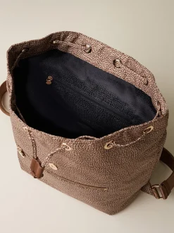 Vedi Tutti|Zaini<Borbonese ZAINO ECO LINE MEDIUM BEIGE/MARRONE
