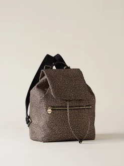 Vedi Tutti|Zaini<Borbonese ZAINO ECO LINE MEDIUM OP NATURALE/NERO