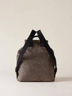 Vedi Tutti|Zaini<Borbonese ZAINO ECO LINE MEDIUM OP NATURALE/NERO