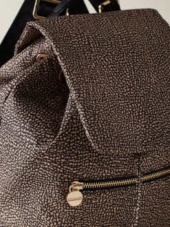 Vedi Tutti|Zaini<Borbonese ZAINO ECO LINE MEDIUM OP NATURALE/NERO