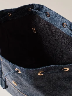 Vedi Tutti|Zaini<Borbonese ZAINO ECO LINE MEDIUM BLU LAPIS