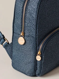 Vedi Tutti|Zaini<Borbonese ZAINO MEDIUM BLU LAPIS